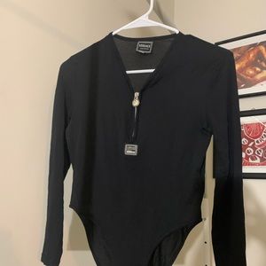 VERSACE jeans couture long sleeve bodysuit XS